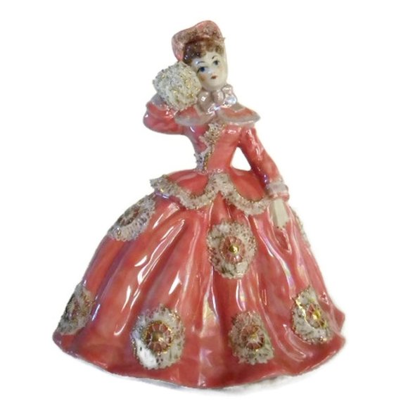 Ceramic Victorian Lady Figurine by Juanita Gilbert